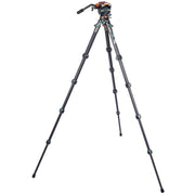3 Legged Thing Jay Carbon Fiber Tripod with Quick Leveling Base & AirHed Cine-A Fluid Head System