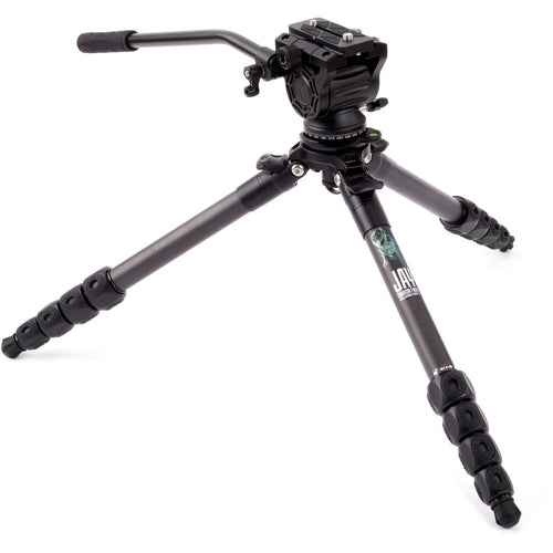3 Legged Thing Jay Carbon Fiber Tripod with Quick Leveling Base & AirHed Cine-A Fluid Head System