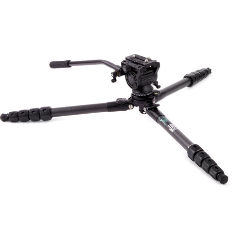 3 Legged Thing Jay Carbon Fiber Tripod with Quick Leveling Base & AirHed Cine-A Fluid Head System