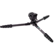 3 Legged Thing Jay Carbon Fiber Tripod with Quick Leveling Base & AirHed Cine-A Fluid Head System