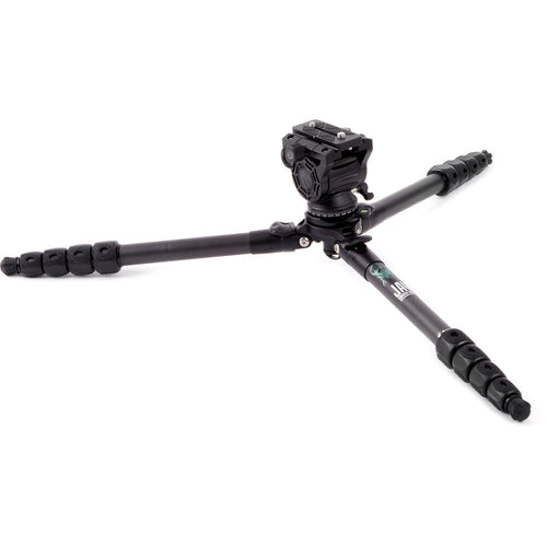 3 Legged Thing Jay Carbon Fiber Tripod with Quick Leveling Base & AirHed Cine-A Fluid Head System