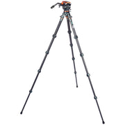 3 Legged Thing Jay Carbon Fiber Tripod with Quick Leveling Base and AirHed Cine-S Fluid Head System