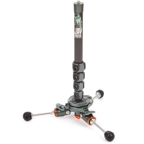3 Legged Thing Legends Jay Carbon Fiber Tripod System with Quick Leveling Base & AirHed Cine-V Fluid Head