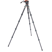 3 Legged Thing Legends Jay Carbon Fiber Tripod System with Quick Leveling Base & AirHed Cine-V Fluid Head