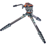 3 Legged Thing Legends Jay Carbon Fiber Tripod System with Quick Leveling Base & AirHed Cine-V Fluid Head