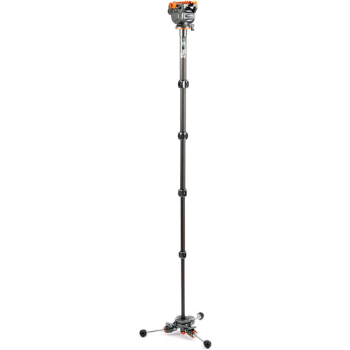 3 Legged Thing Legends Jay Carbon Fiber Tripod System with Quick Leveling Base & AirHed Cine-V Fluid Head