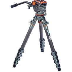 3 Legged Thing Legends Jay Carbon Fiber Tripod System with Quick Leveling Base & AirHed Cine-V Fluid Head