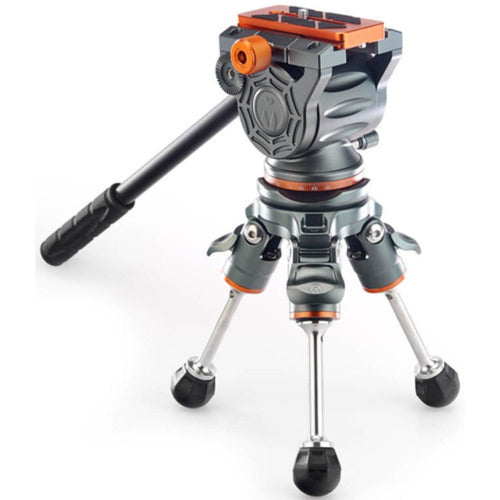 3 Legged Thing Mike Carbon Fiber Tripod with Quick Leveling Base and AirHed Cine-A Fluid Head System