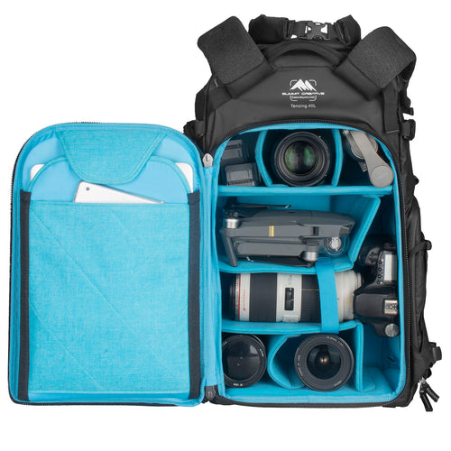 Summit Creative Large Rolltop Camera Backpack Tenzing 40L