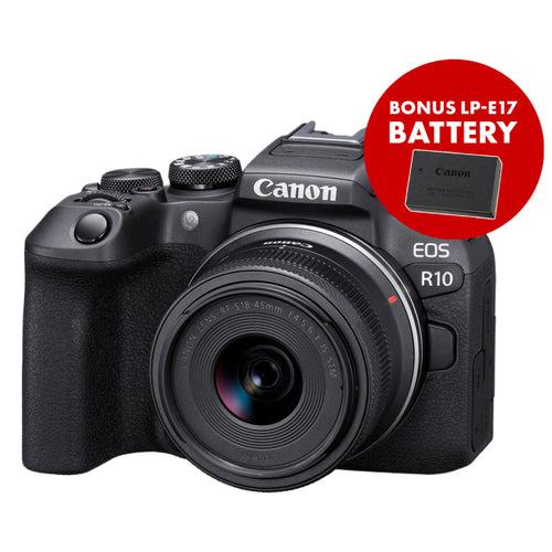 Canon EOS R10 APS-C Mirrorless Digital Camera with RF-S 18-45mm f/4.5-6.3 IS STM