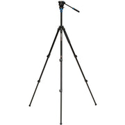 Benro Aluminium Tripod with S2 PRO 60mm Flat Base Video Head