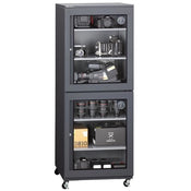 Wonderful AD-410D, 415 Litre Dry Cabinet 2 Sections with 4 Trays and Digital Hygrometer (x2)