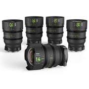 NiSi ATHENA PRIME Full Frame Cinema Lens Kit with 5 Lenses 14mm T2.4, 25mm T1.9, 35mm T1.9, 50mm T1.9, 85mm T1.9 + Hard Case (RF Mount)