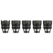 NiSi ATHENA PRIME Full Frame Cinema Lens Kit with 5 Lenses 14mm T2.4, 25mm T1.9, 35mm T1.9, 50mm T1.9, 85mm T1.9 + Hard Case (PL Mount)