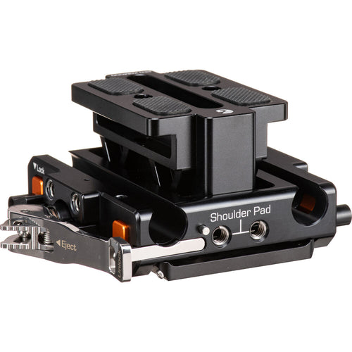 Bright Tangerine LeftField 3 QR Baseplate (Standard) for RED Komodo & Komodo-X