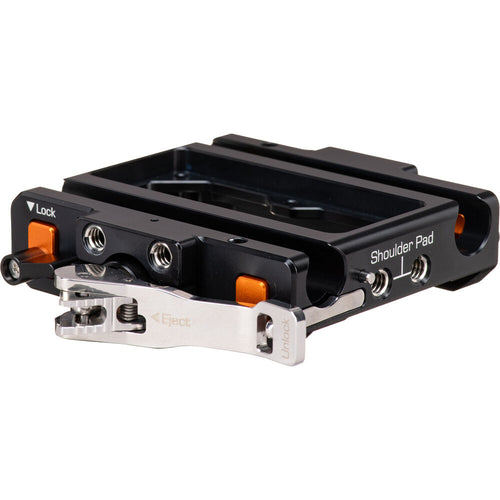 Bright Tangerine LeftField 3 QR Baseplate (Standard) for RED Komodo & Komodo-X