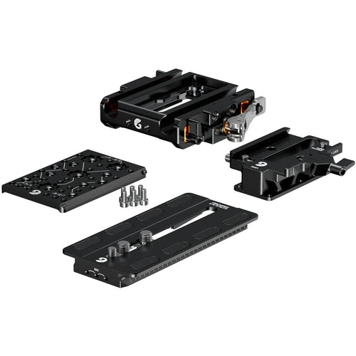 Bright Tangerine LeftField 3 QR Baseplate for RED KOMODO/KOMODO-X (DJI RS 4 & RS 3)