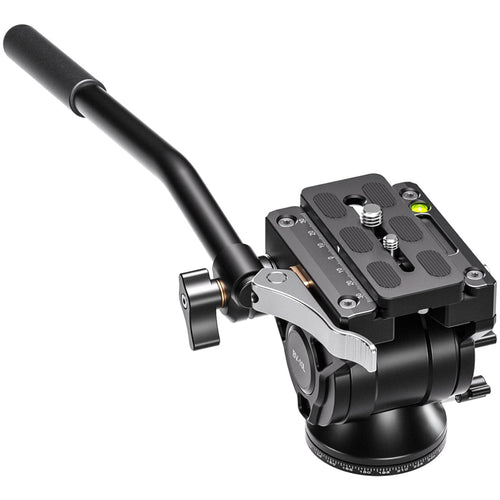 Leofoto BV-10L 60mm Base Lever Release Video Fluid Head with Arca PU-90 Plate