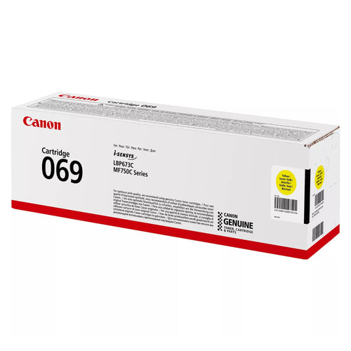 Canon CART069Y Toner Cartridge Yellow - 1900 Pages