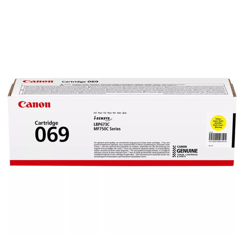 Canon CART069Y Toner Cartridge Yellow - 1900 Pages