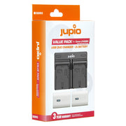 Jupio Canon Value Pack: 2 x LP-E6NH Ultra Batteries & Dual Charger