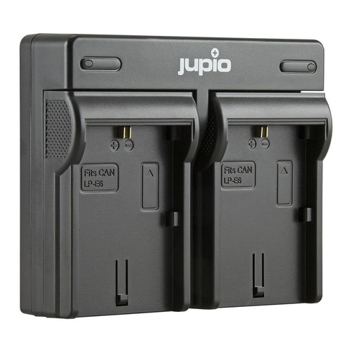 Jupio Canon Value Pack: 2 x LP-E6NH Ultra Batteries & Dual Charger