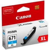 Canon CLI671XLC Ink Cartridge High Yield 680 Pages - Cyan