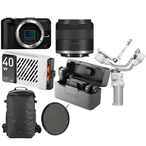 Canon EOS R50 V with RF-S 14-30mm f/4-6.3 IS STM PZ Lens (Starter Kit)