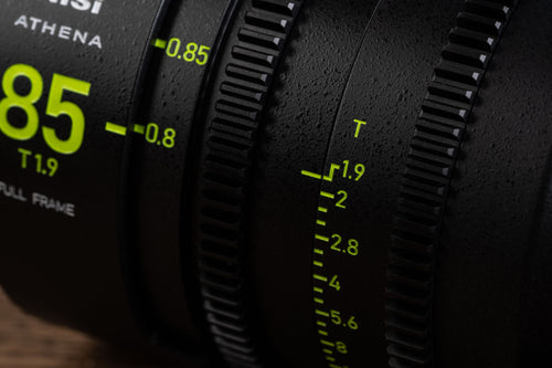 NiSi ATHENA PRIME Full Frame Cinema Lens Kit with 5 Lenses 14mm T2.4, 25mm T1.9, 35mm T1.9, 50mm T1.9, 85mm T1.9 + Hard Case (RF Mount)