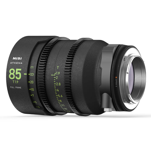 NiSi ATHENA PRIME Full Frame Cinema Lens Kit with 5 Lenses 14mm T2.4, 25mm T1.9, 35mm T1.9, 50mm T1.9, 85mm T1.9 + Hard Case (E Mount)