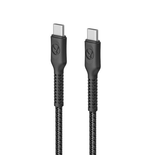 Bonelk Long-Life Easy Grip USB-C to USB-C Cable, 100W (Black)