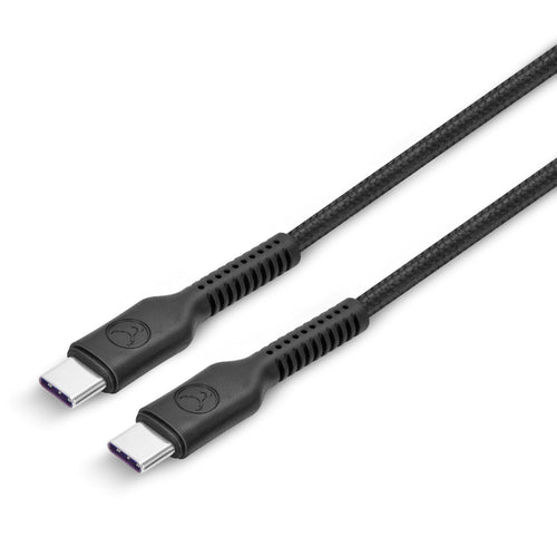 Bonelk Long-Life Easy Grip USB-C to USB-C Cable, 100W (Black)