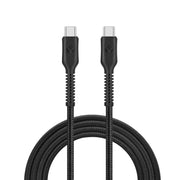 Bonelk Long-Life Easy Grip USB-C to USB-C Cable, 100W (Black)