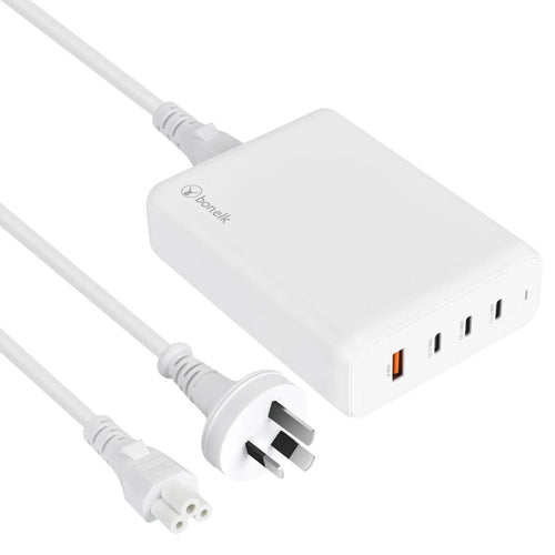 Bonelk 240W Multi-Port Desktop Charger, 3 x USB-C / 1 x USB-A