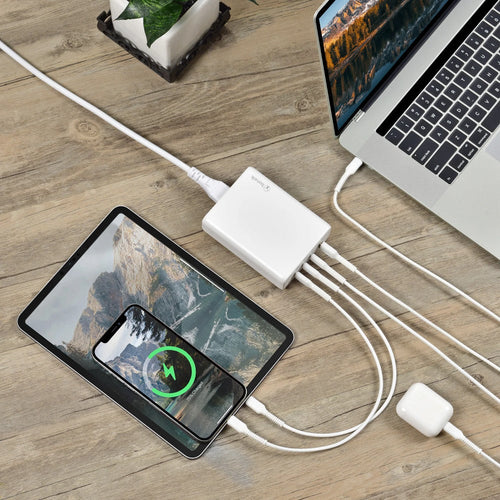 Bonelk 240W Multi-Port Desktop Charger, 3 x USB-C / 1 x USB-A