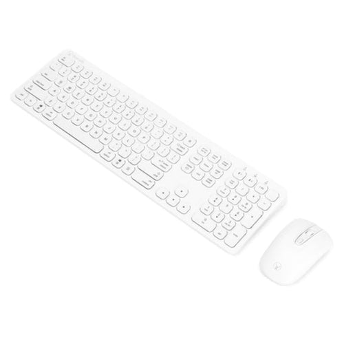 Bonelk KM-447 Slim Wireless Keyboard and Mouse Combo (Mac/Win/iOS/Android) (White)