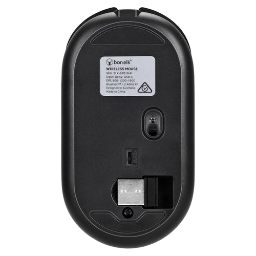 Bonelk Bluetooth/Wireless RGB 4D Mouse, 1200DPI, USB-C, M-270