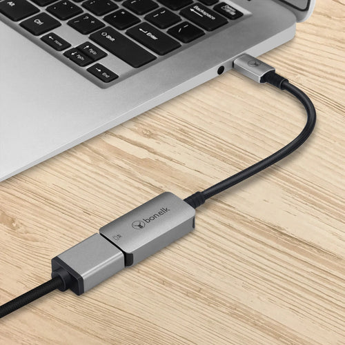 Bonelk Long-Life USB-C to 4K HDMI Adapter - 15cm (Space Grey)