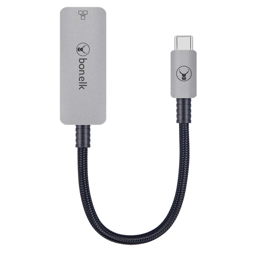 Bonelk Long-Life USB-C to Ethernet Adapter - 15cm (Space Grey)