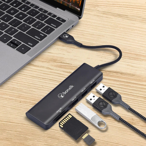 Bonelk Long-Life USB-A 5-in-1 Multiport Hub
