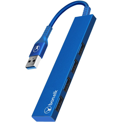 Bonelk Long-Life USB-A to 4 Port USB 3.0 Slim Hub