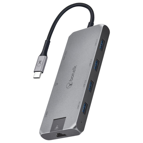 Bonelk Long-Life USB-C to 8-in-1 Multiport Hub