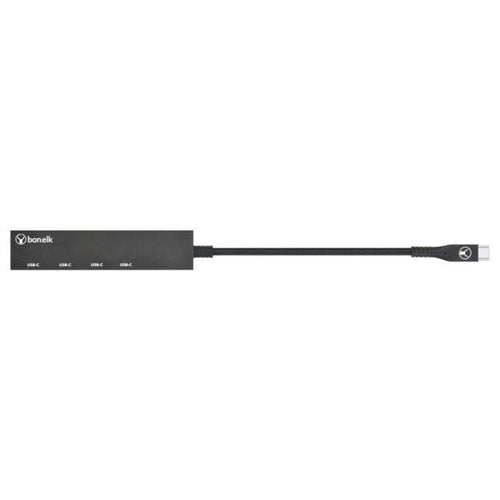 Bonelk Long-Life USB-C to 4 Port USB-C 3.0 Slim Hub (Black)