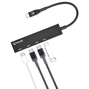 Bonelk Long-Life USB-C to 4 Port USB-C 3.0 Slim Hub (Black)