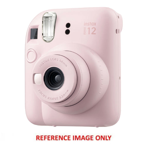 Fujifilm Instax Mini 12 with Case, Acrylic Photo Frame and Recycled Wood Ornament/Tag - Blossom Pink - Ex Demo