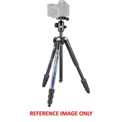 Manfrotto Element MII Blue Aluminium 4 Section Tripod - Ex Demo