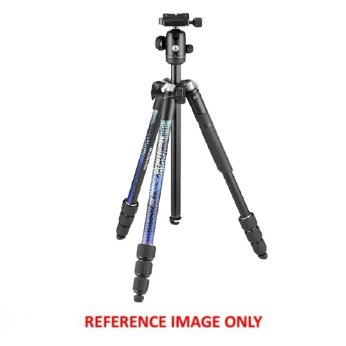 Manfrotto Element MII Blue Aluminium 4 Section Tripod - Ex Demo