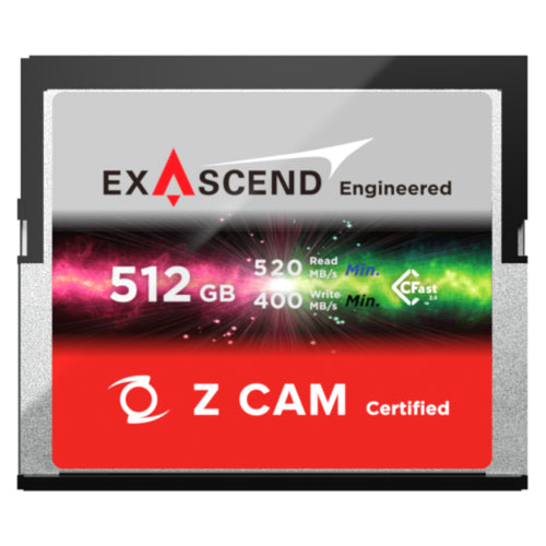 Z CAM Exascend CFast 2.0 520MB/s Memory Card