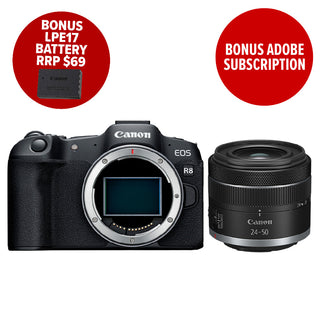 Canon EOS R8 Kit with RF 24-50mm f/4.5-6.3 IS STM