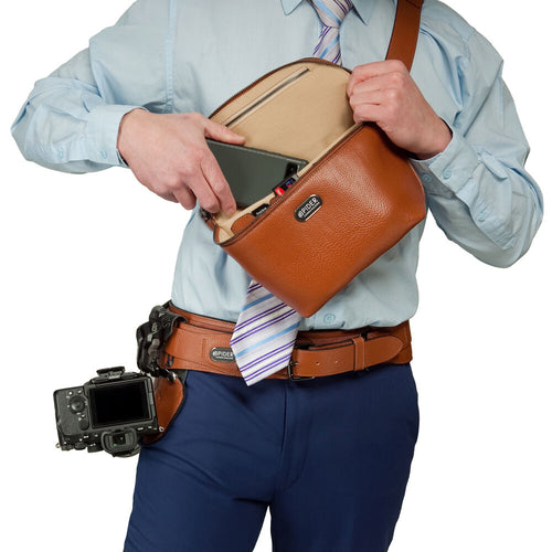 Spider Camera Holster SpiderPro Leather Sling Pouch (5L)